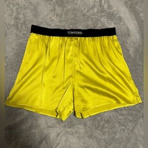 tom ford neon green shorts like new one posture